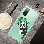 Samsung Galaxy S20 FE Capa transparente Panda em Bambu