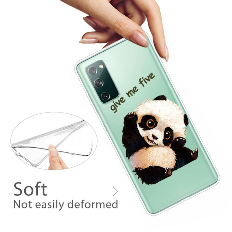 Samsung Galaxy S20 FE Capa transparente Panda Give Me Five