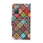 Samsung Galaxy S20 FE Capa de Mandalas com Cordão