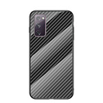 Samsung Galaxy S20 FE Capa de vidro temperado em fibra de carbono