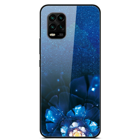 Xiaomi Mi 10 Lite Case Flores de Vidro Temperado Fancy