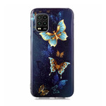 Xiaomi Mi 10 Lite Case Butterfly Série Fluorescente