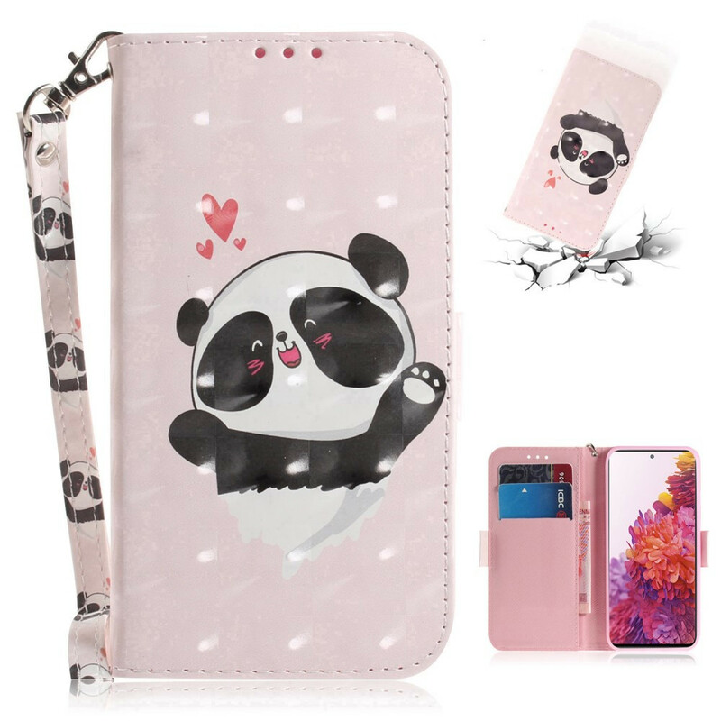 Samsung Galaxy S20 FE Panda Love Strap Case