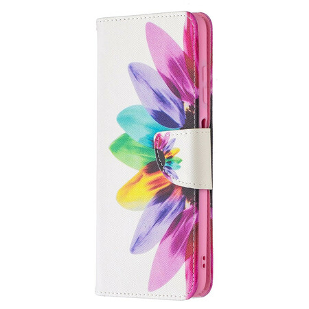 Xiaomi Poco X3 Capa de flor de aguarela