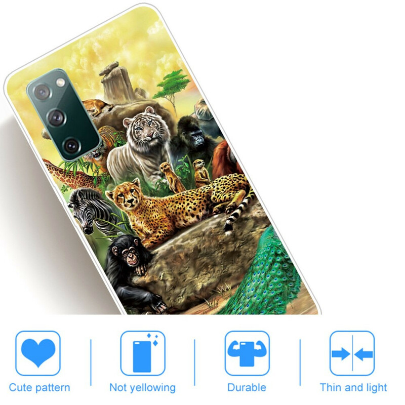 Samsung Galaxy S20 FE Case Safari Animais