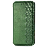 Capa Flip Capa Samsung Galaxy S20 FE Textura em Couro Diamante