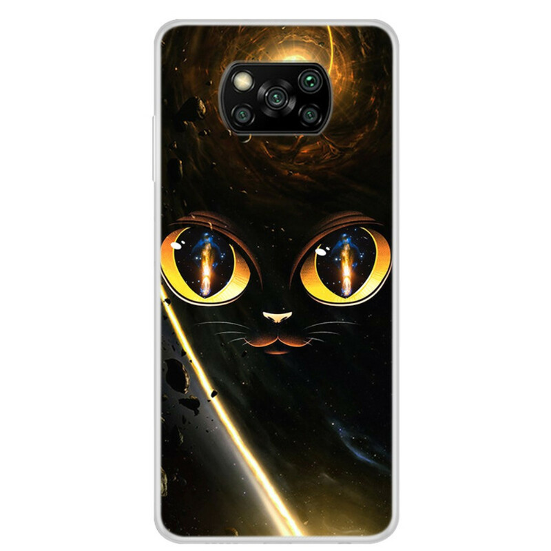 Capa Xiaomi Poco X3 Cat Galaxy