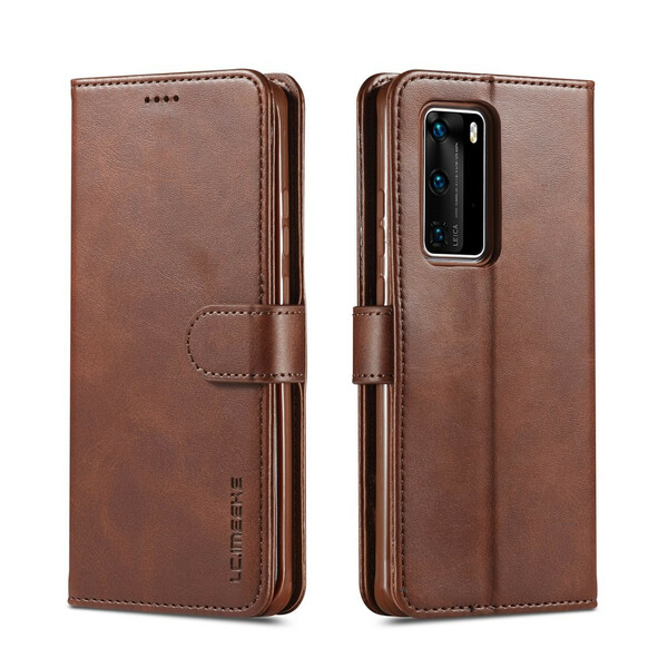 Huawei P40 Capa LC.IMEEKE Efeito Couro