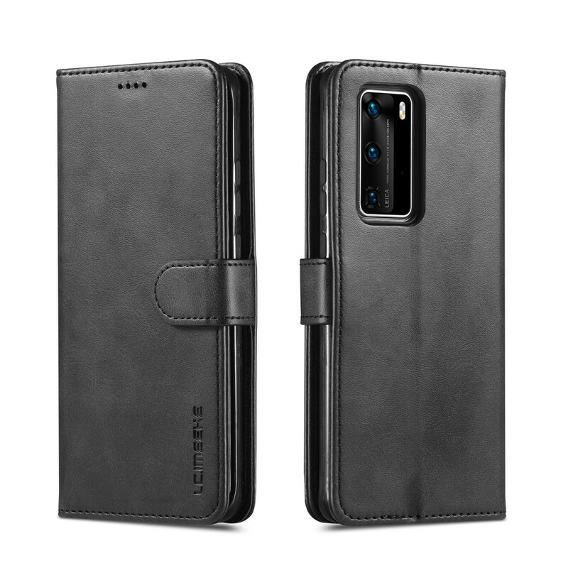 Huawei P40 Capa LC.IMEEKE Efeito Couro