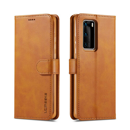 Huawei P40 Capa LC.IMEEKE Efeito Couro