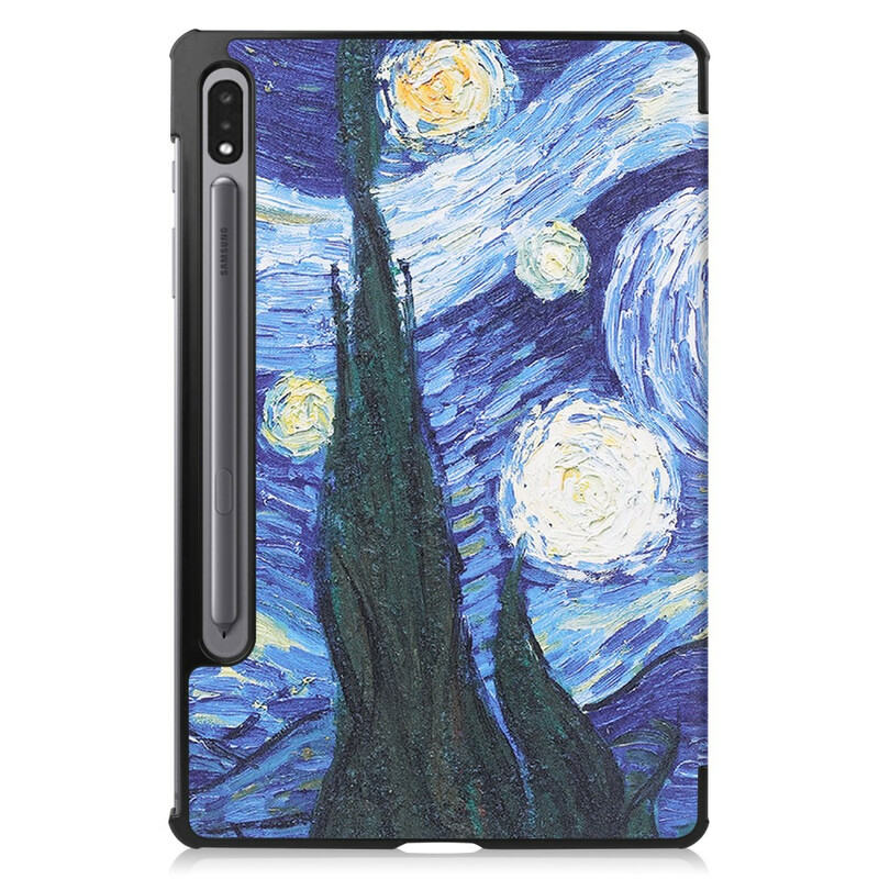 Capa Inteligente Samsung Galaxy Tab S7 Capa Stylus Noite Estrelada