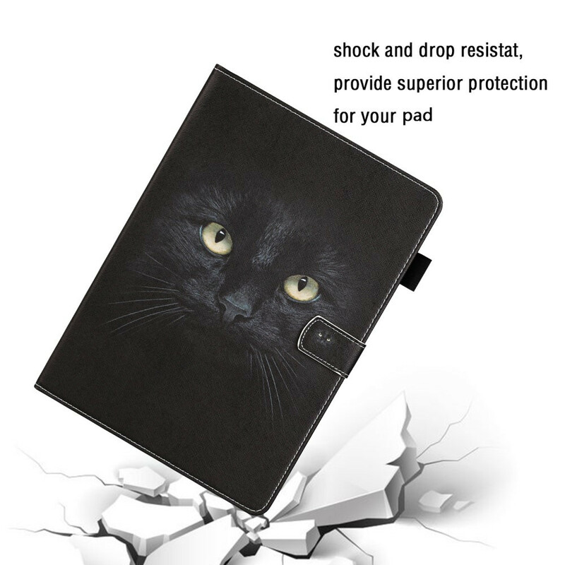 Samsung Galaxy Tab S7 Capa de gato preta