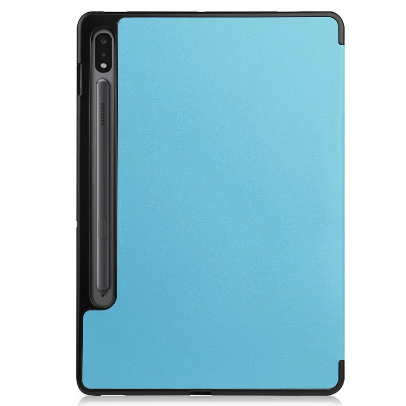Capa Inteligente Samsung Galaxy Tab S7 Três Flaps Stylus Holder