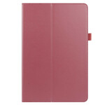 Samsung Galaxy Tab S7 Plus Capa de Couro Lychee