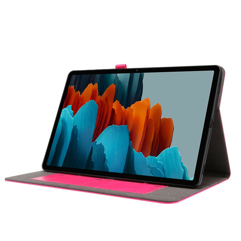 Samsung Galaxy Tab S7 Plus 2 Flaps Capa em pele