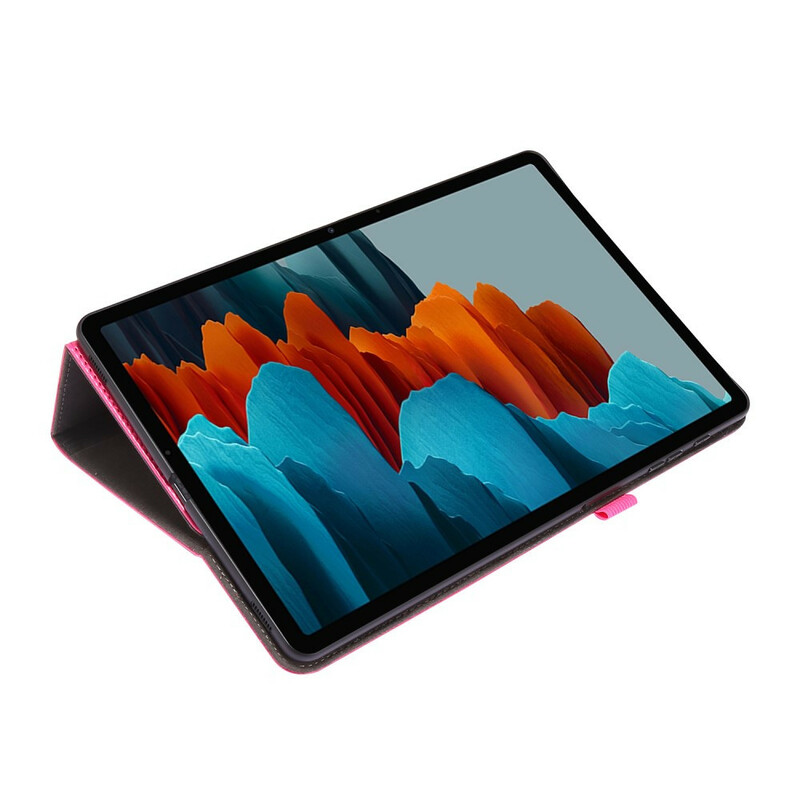 Samsung Galaxy Tab S7 Plus 2 Flaps Capa em pele
