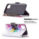 Capa Realme C11 Flor de bolso com fecho de correr