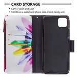 Capa Realme C11 Flor de bolso com fecho de correr