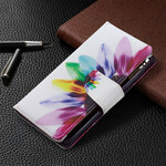 Capa Realme C11 Flor de bolso com fecho de correr
