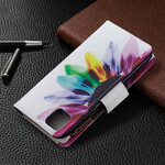 Capa Realme C11 Flor de bolso com fecho de correr