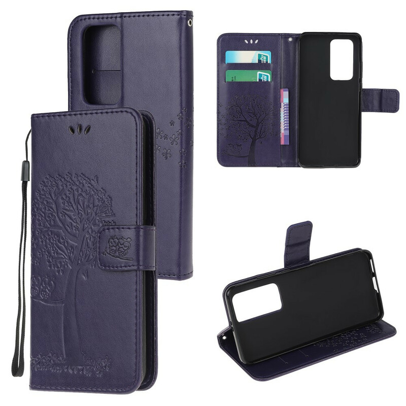 Xiaomi Mi 10T / 10T Pro Tree & Owl Strap Case