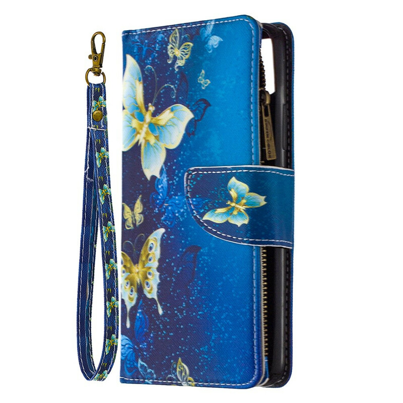 Realme C11 Borboletas de Bolso com Fecho de Ouro