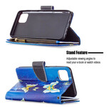 Realme C11 Borboletas de Bolso com Fecho de Ouro