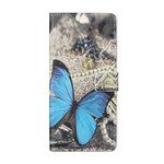 Xiaomi Mi 10T Lite Capa Azul Butterfly