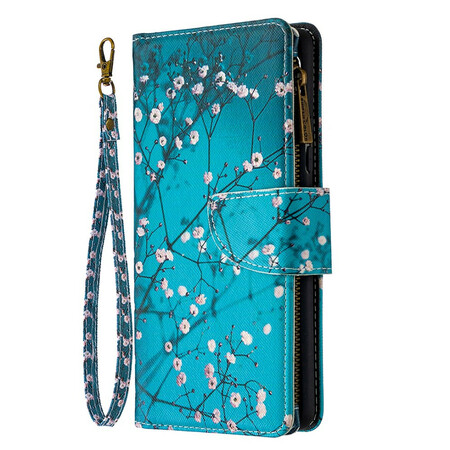 Capa de bolso Samsung Galaxy A42 5G Zipper Pocket Tree