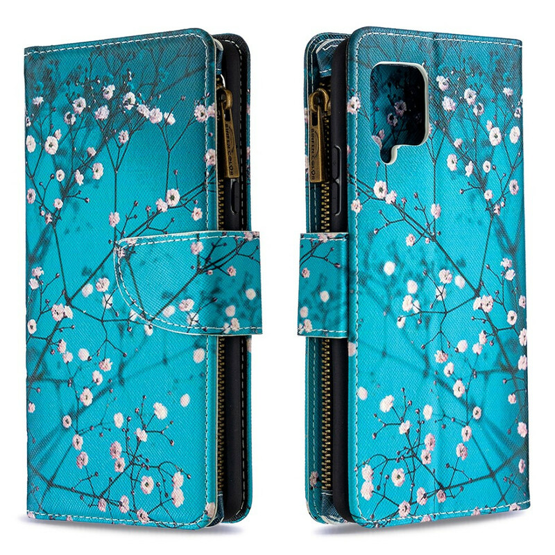 Capa de bolso Samsung Galaxy A42 5G Zipper Pocket Tree Capa de bolso Samsung Galaxy A42 5G Zipper Pocket Tree