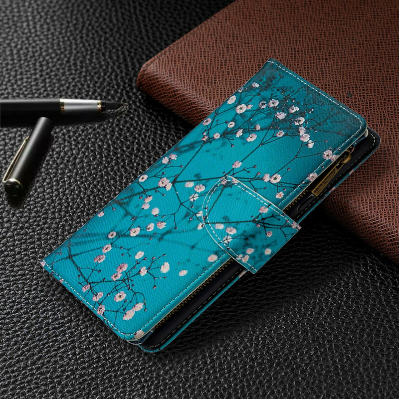 Capa de bolso Samsung Galaxy A42 5G Zipper Pocket Tree Capa de bolso Samsung Galaxy A42 5G Zipper Pocket Tree
