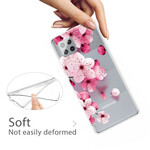 Capa Samsung Galaxy A42 5G Flores Pequenas Rosa