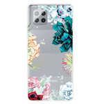 Samsung Galaxy A42 5G Capa de flor de aguarela transparente