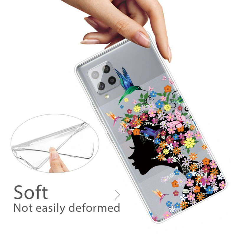 Samsung Galaxy A42 5G Case Pretty Flowered Head