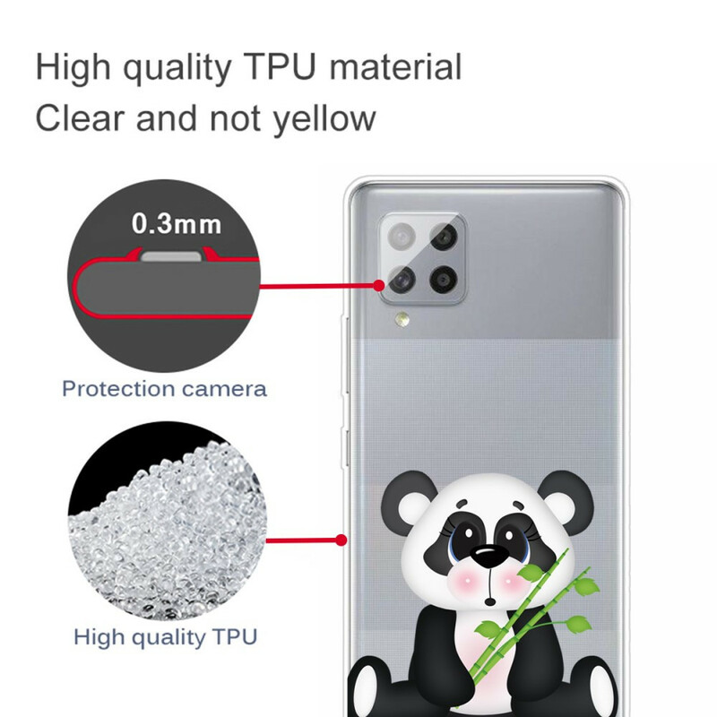 Samsung Galaxy A42 5G Capa transparente Panda triste