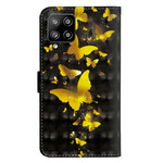 Samsung Galaxy A42 5G Capa de borboletas amarelas