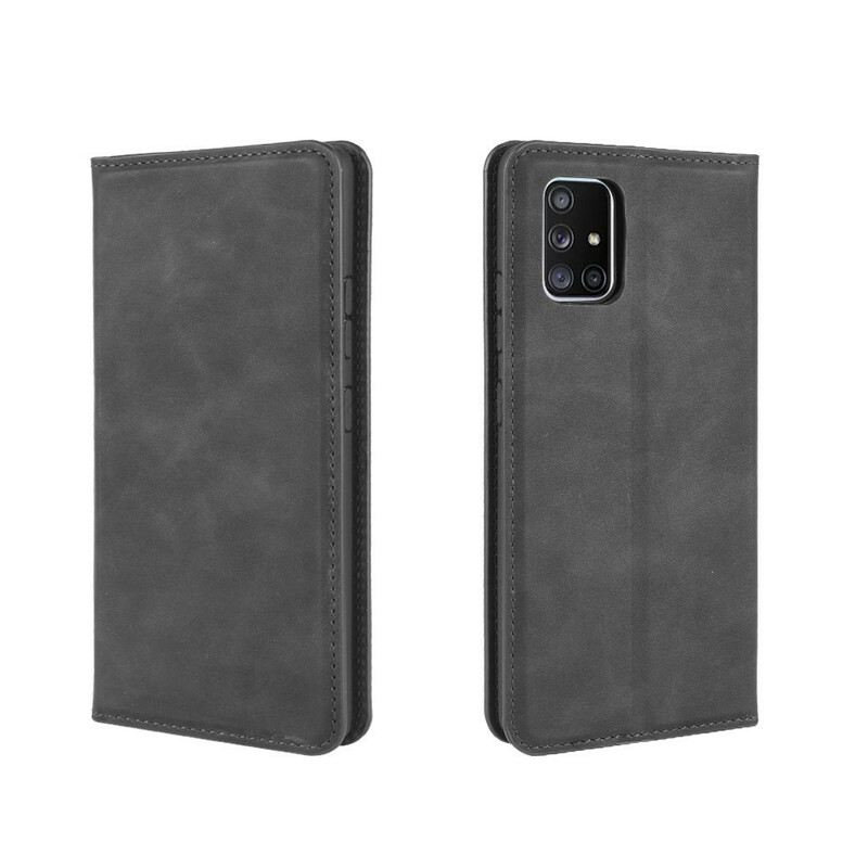 Capa Flip Cover Samsung Galaxy A51 5G Efeito Couro Mole