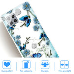 Samsung Galaxy 42 5G Clear Case Butterflies e Flowers Retro