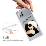 Samsung Galaxy A42 5G Limpar capa transparente Panda Give Me Five