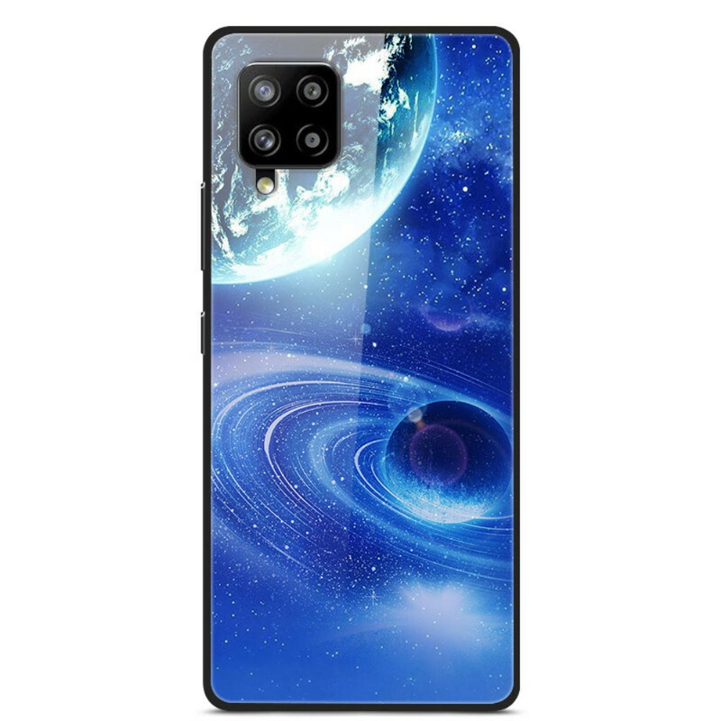 Samsung Galaxy A42 5G Vidro e Planetas de capa de silicone