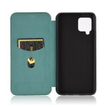 Tampa Flip Cover Samsung Galaxy A42 5G Fibra de Carbono