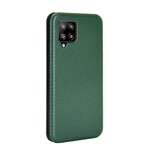 Tampa Flip Cover Samsung Galaxy A42 5G Fibra de Carbono