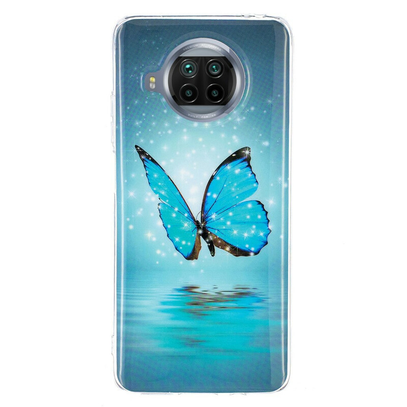Xiaomi Mi 10T Lite Case Butterfly Blue Fluorescent