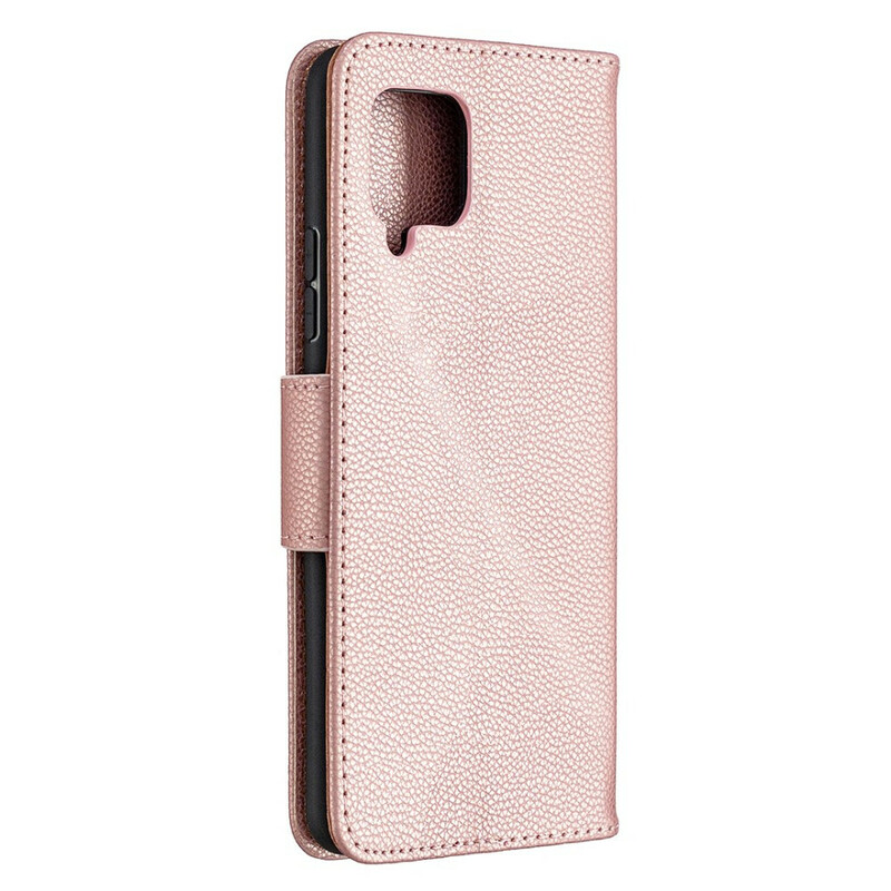 Samsung Galaxy A42 5G Capa Lychee Flap oblíquo