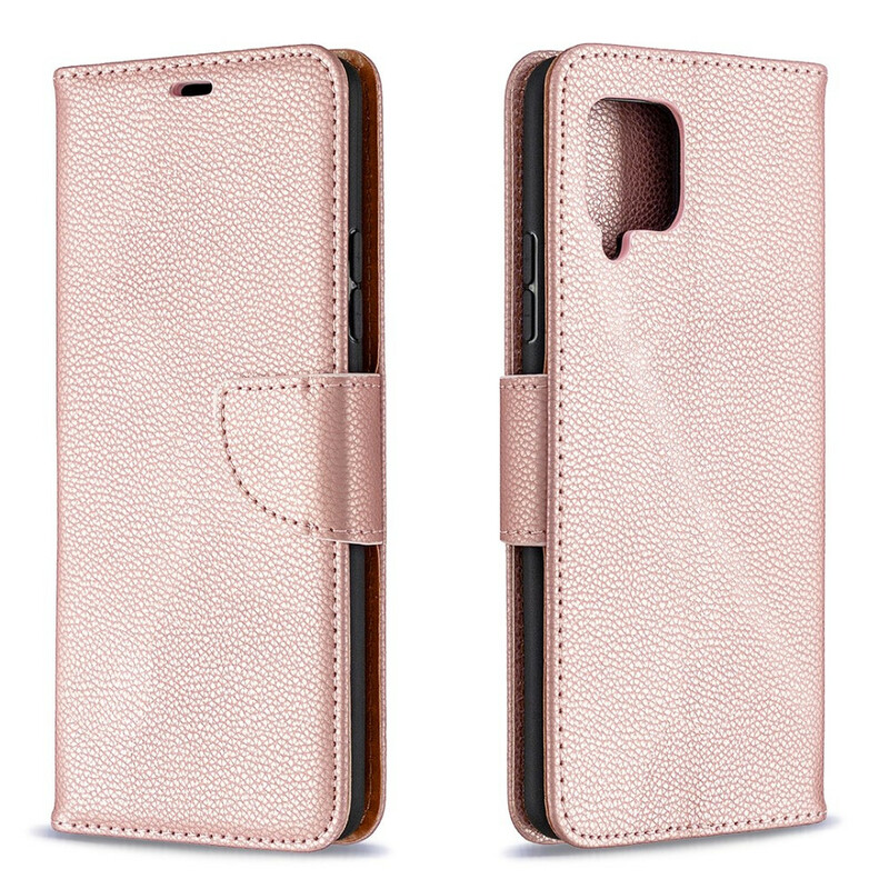Samsung Galaxy A42 5G Capa Lychee Flap oblíquo