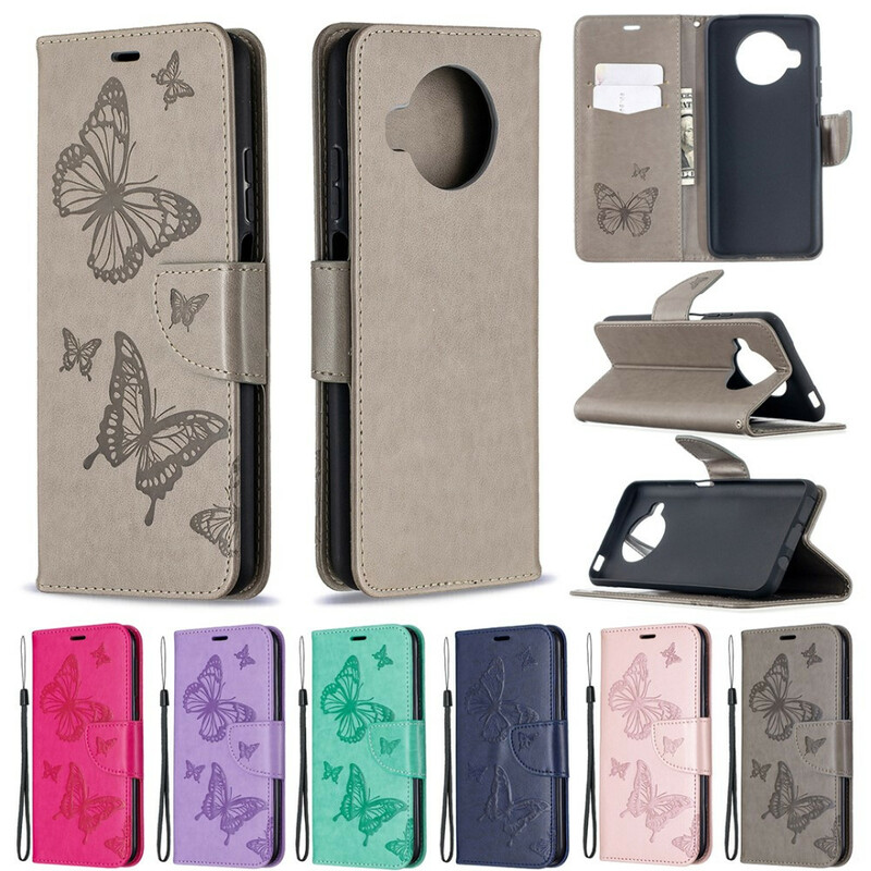 Xiaomi Mi 10T Lite Strap Case com impressão Butterfly