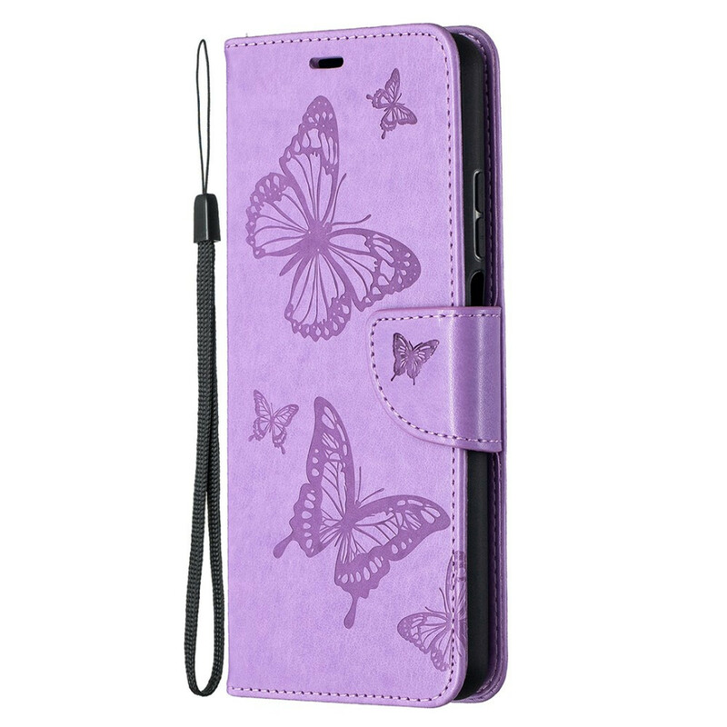 Xiaomi Mi 10T Lite Strap Case com impressão Butterfly