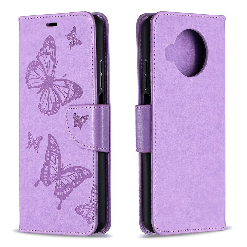 Xiaomi Mi 10T Lite Strap Case com impressão Butterfly