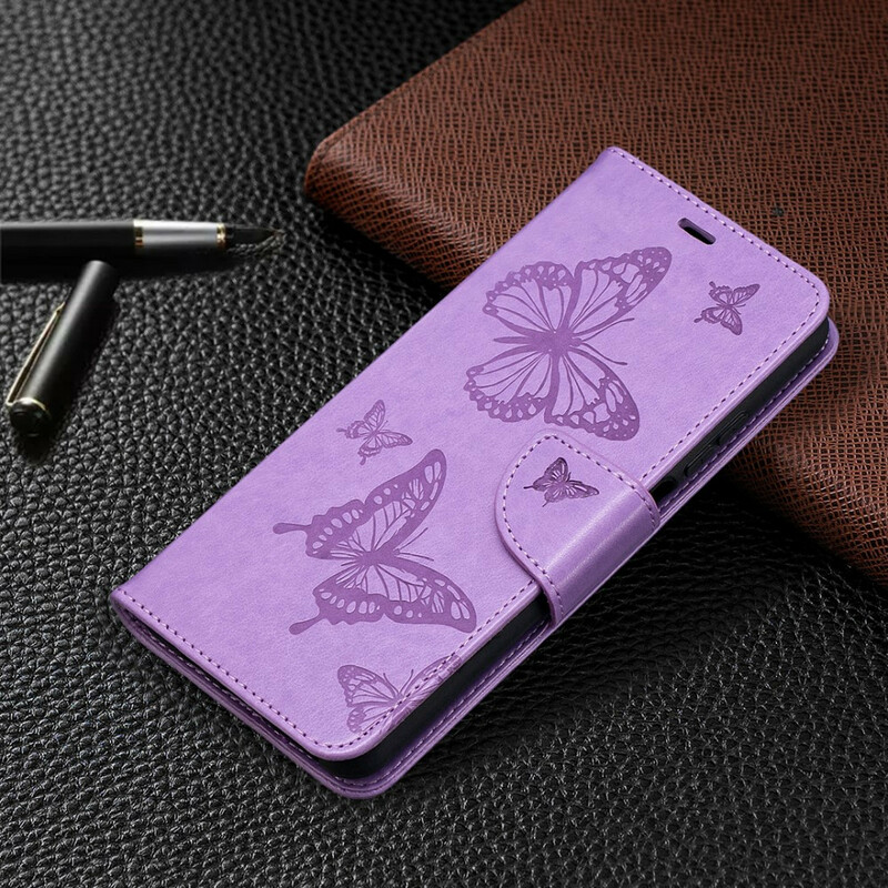 Xiaomi Mi 10T Lite Strap Case com impressão Butterfly