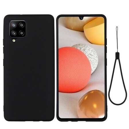Samsung Galaxy A42 Capa de silicone líquido com correia